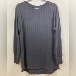 LuLaRoe Nora Boatneck Top in Slate Gray Size XS